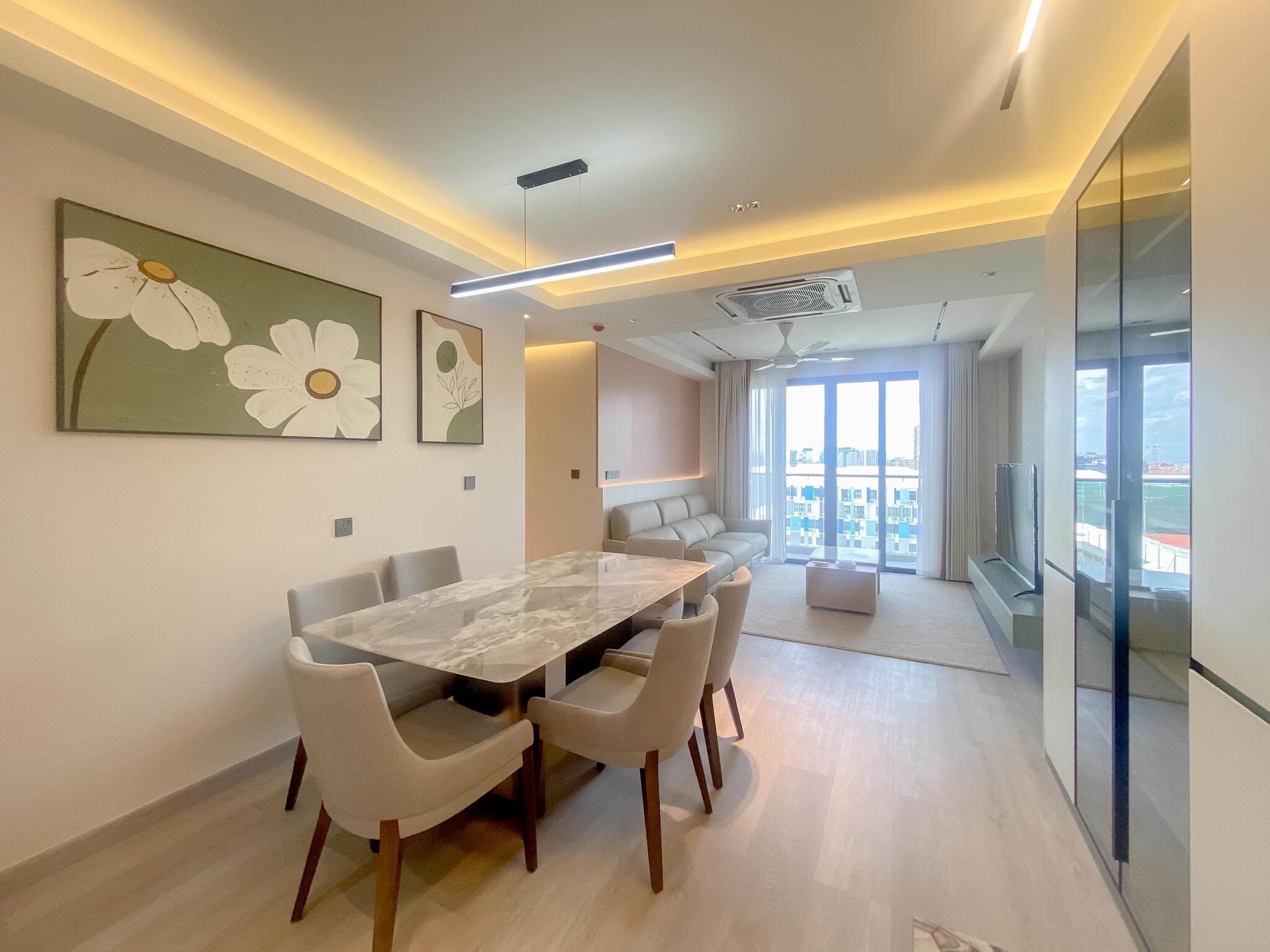 Bedroom — 3-bedroom apartment for rent in Hulhumalé, The Creek View, Maldives — interior design