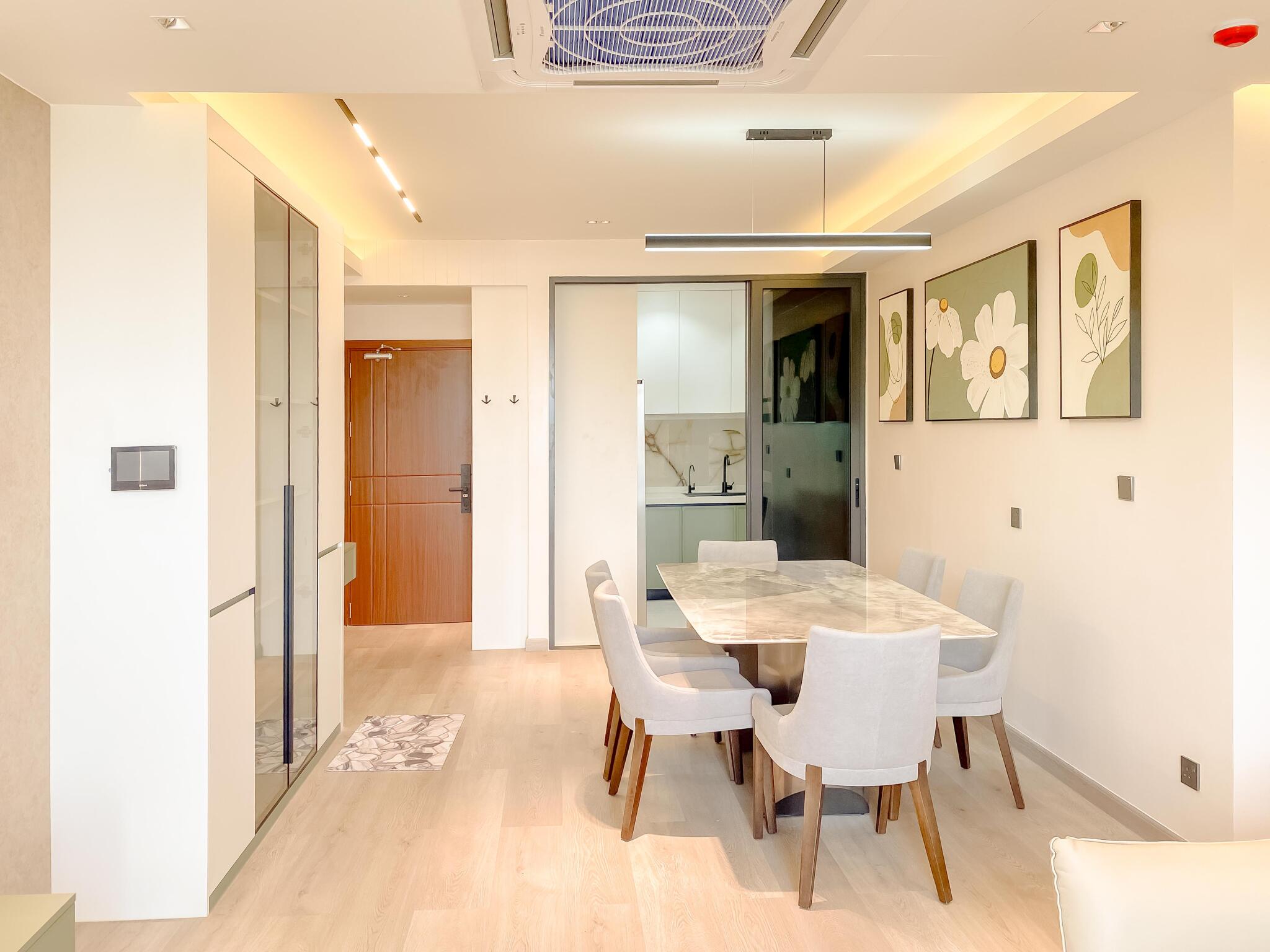 Kitchen — 3-bedroom apartment for rent in Hulhumalé, The Creek View, Maldives — interior design