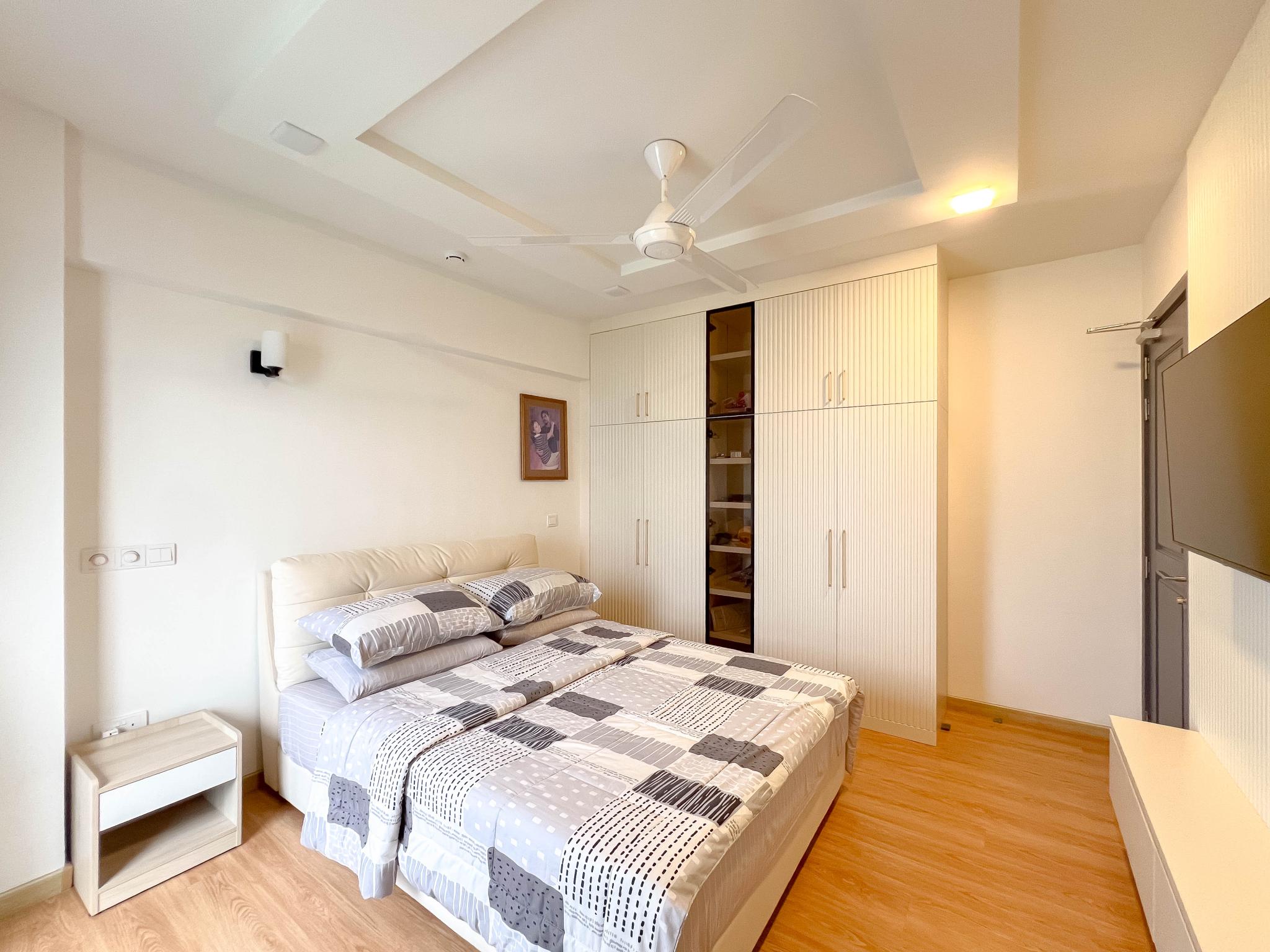 Master Bedroom — 3-bedroom Blue Heaven Channel View 2+1 BR Fully Furnished Custom Designed Apartment, The Blu Haven Residencies