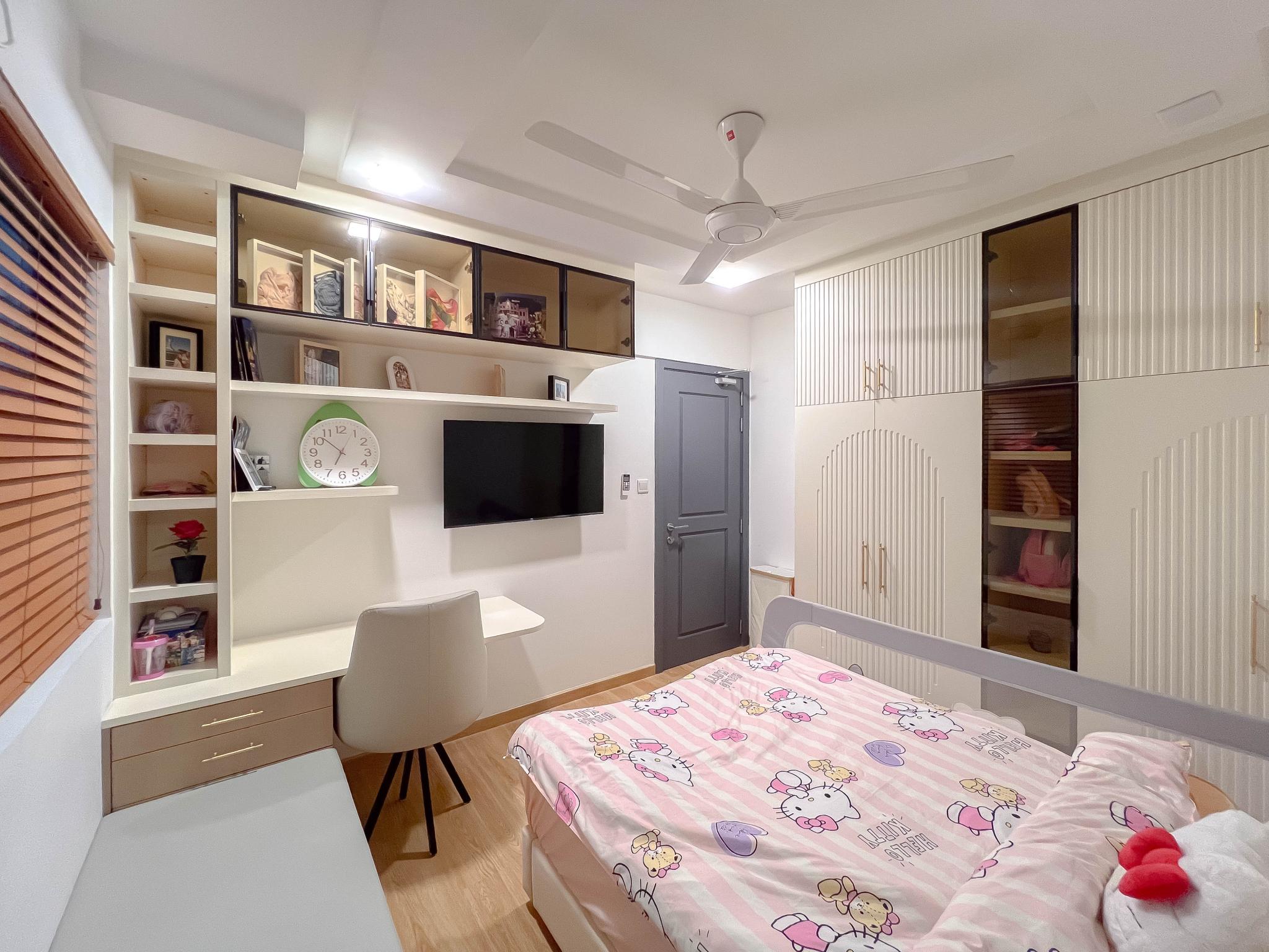 Bedroom — 3-bedroom Blue Heaven Channel View 2+1 BR Fully Furnished Custom Designed Apartment, The Blu Haven Residencies
