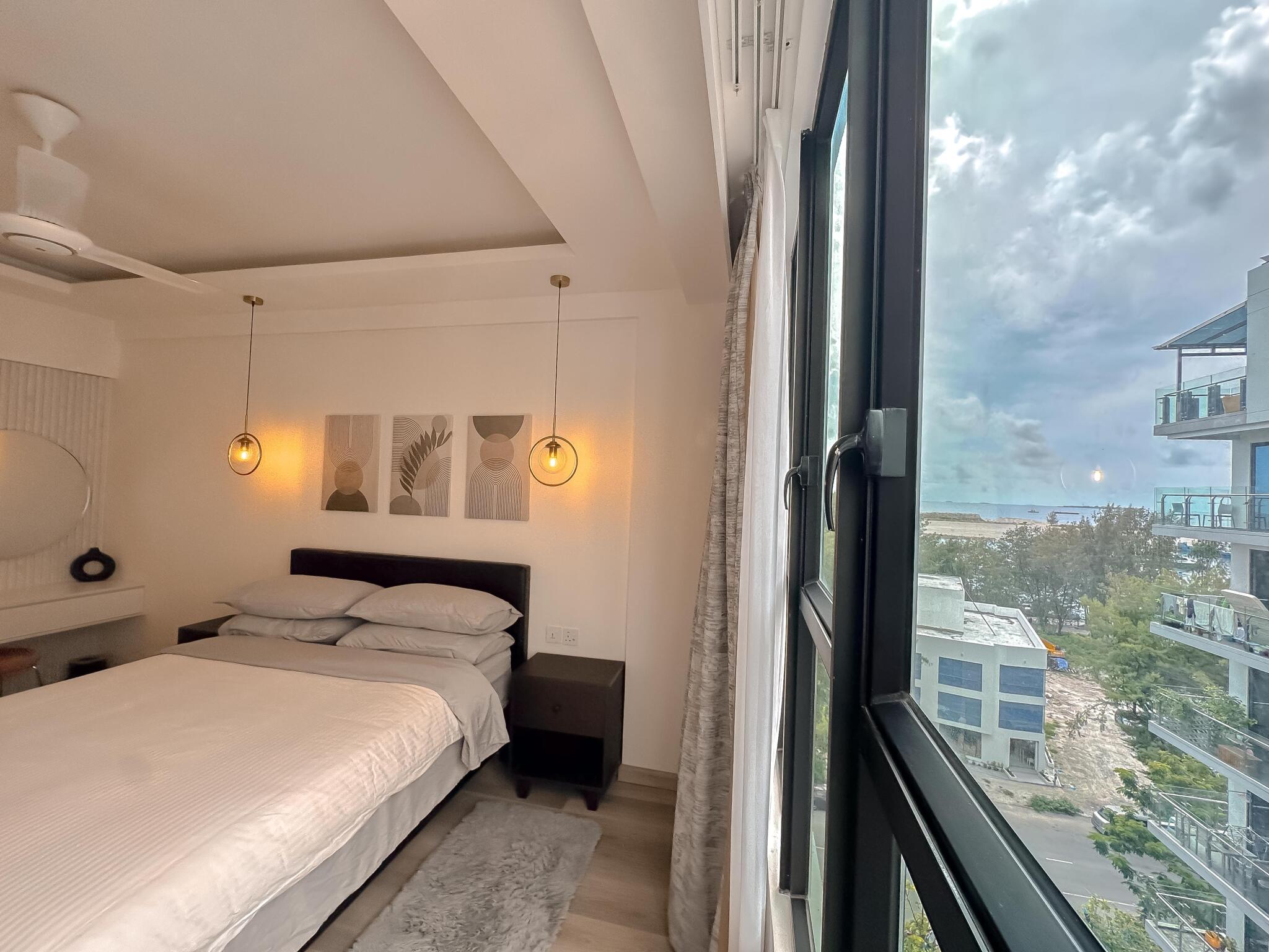 Bathroom — 2-bedroom apartment for rent in Hulhumalé, Fitron Residences, Maldives — interior design