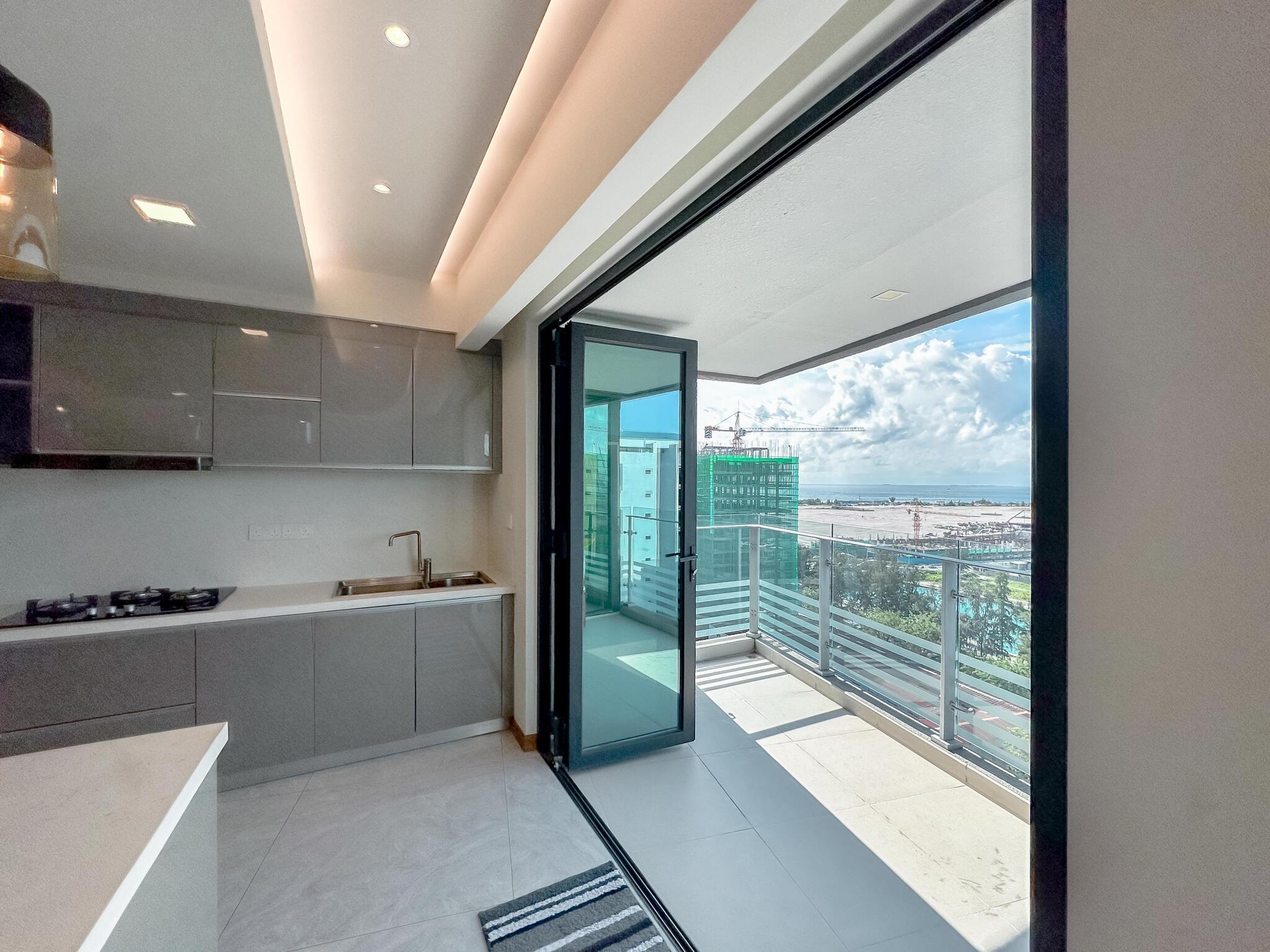 Kitchen — 3-bedroom FW Residence 12th Floor Corner Luxury Unit, Reethigas Magu