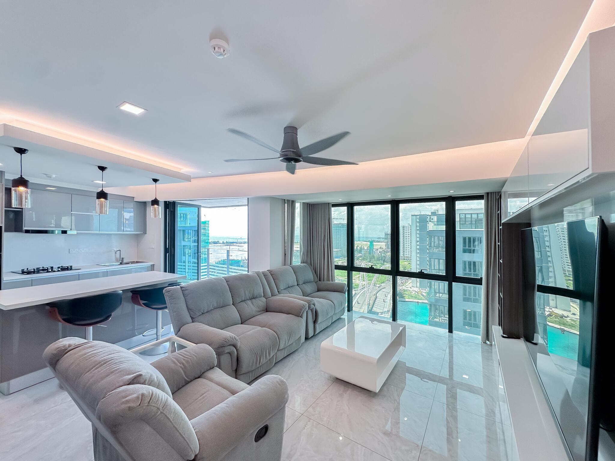 Kitchen — 3-bedroom FW Residence 12th Floor Corner Luxury Unit, Reethigas Magu