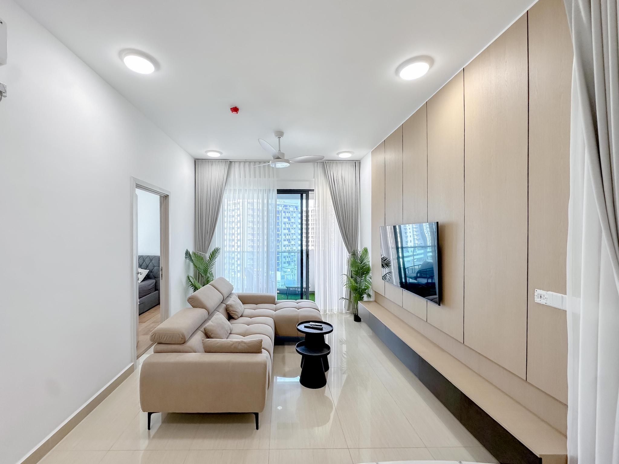 Living room — 3-bedroom apartment for rent in Hulhumalé, The Gardens – Exotic Elegance, Maldives — interior design